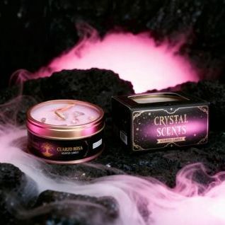 Vela aromatizada Cuarzo Rosa-AROMA CRYSTAL